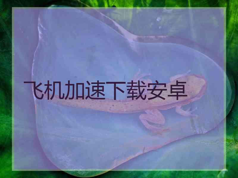 飞机加速下载安卓