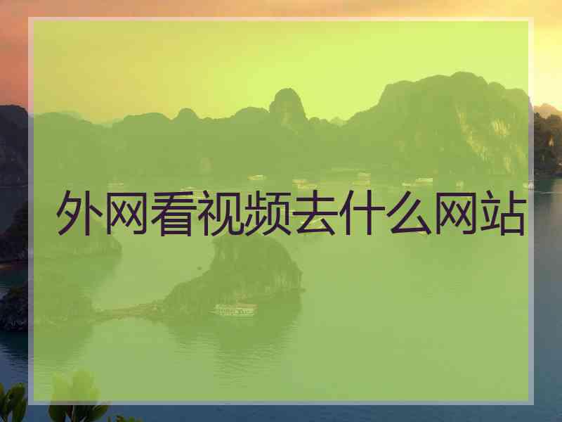 外网看视频去什么网站