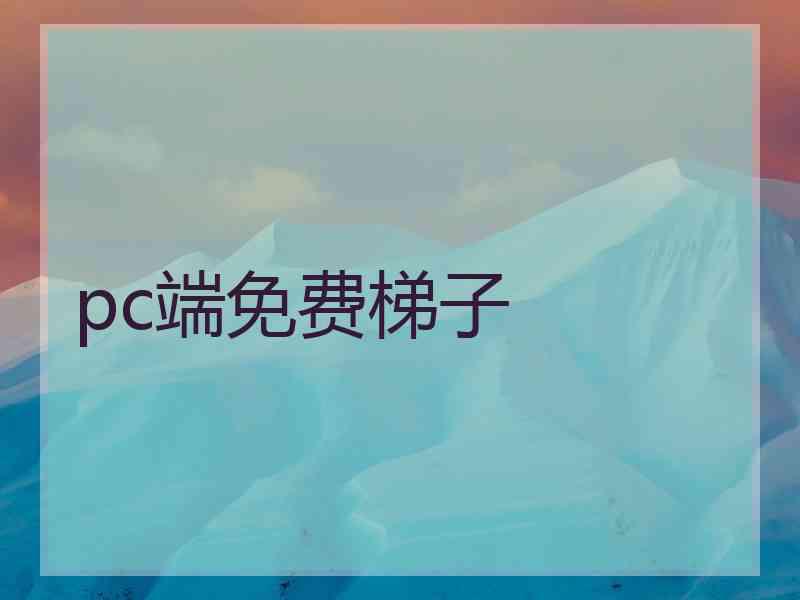 pc端免费梯子