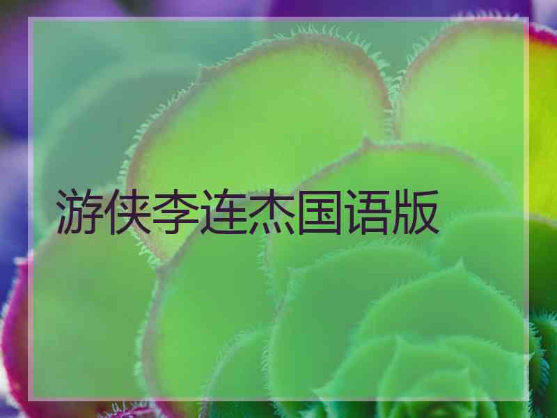 游侠李连杰国语版