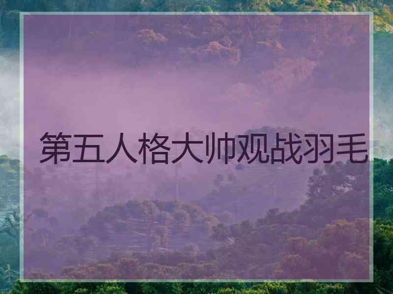第五人格大帅观战羽毛