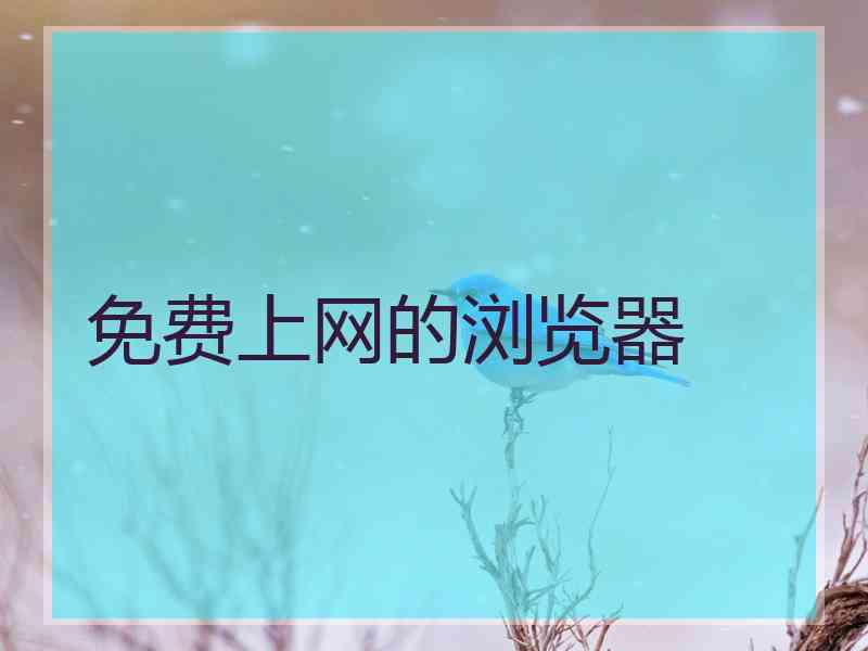 免费上网的浏览器