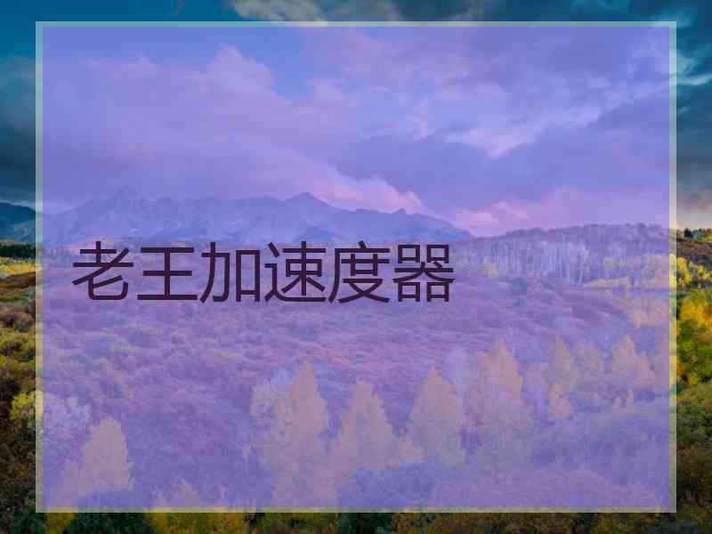 老王加速度器