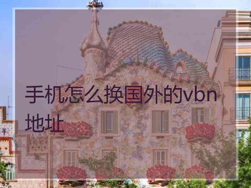 手机怎么换国外的vbn地址