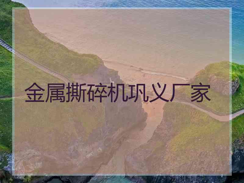 金属撕碎机巩义厂家