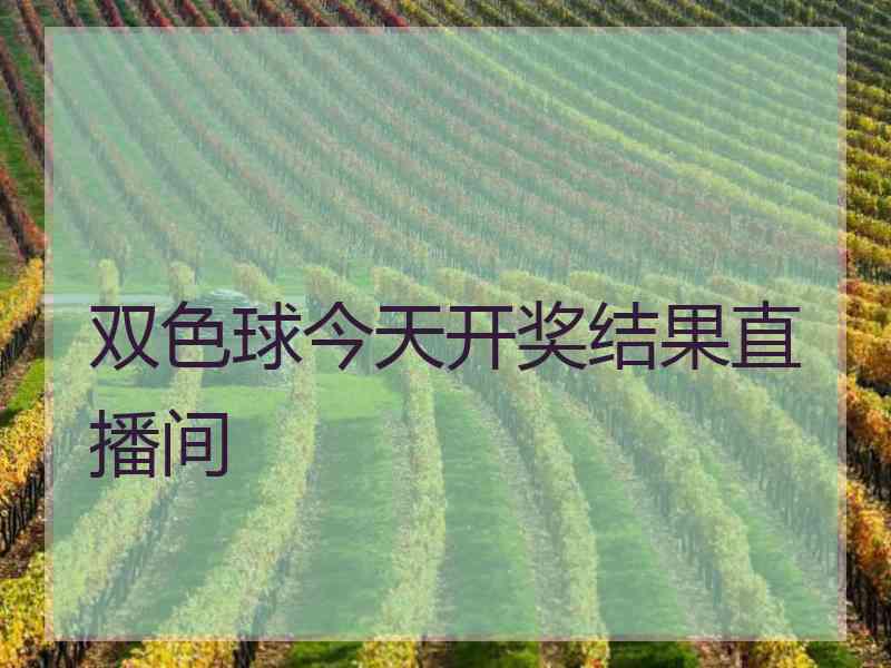 双色球今天开奖结果直播间