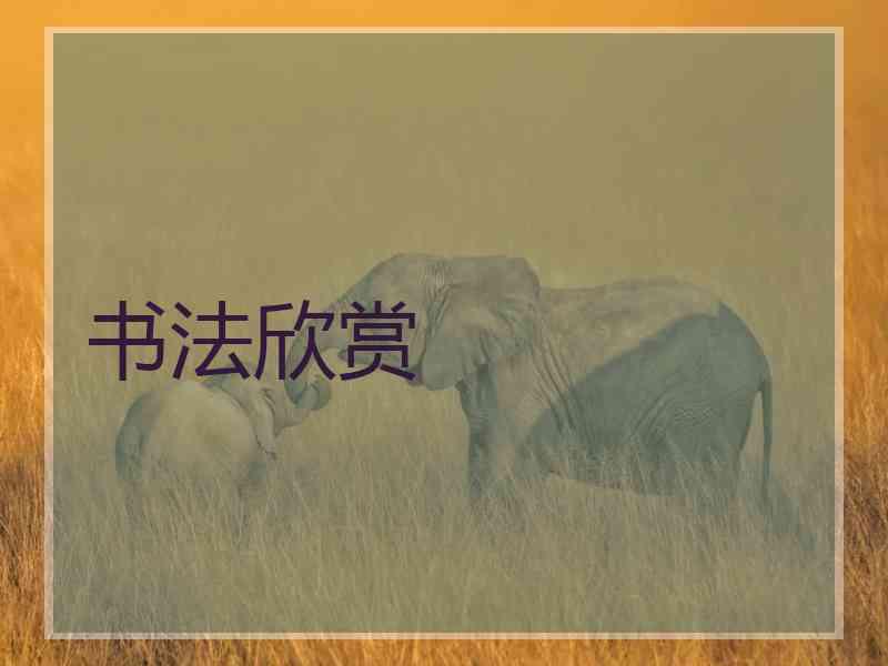 书法欣赏