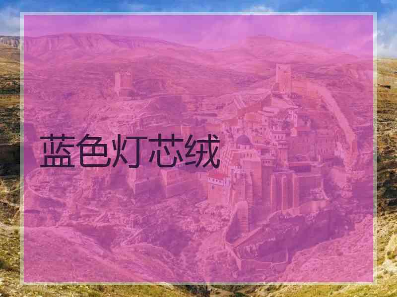 蓝色灯芯绒