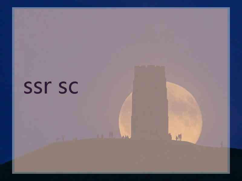 ssr sc