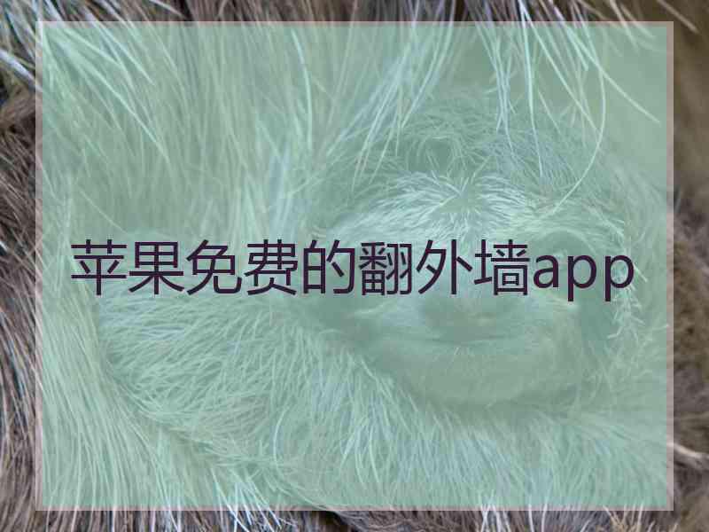 苹果免费的翻外墙app