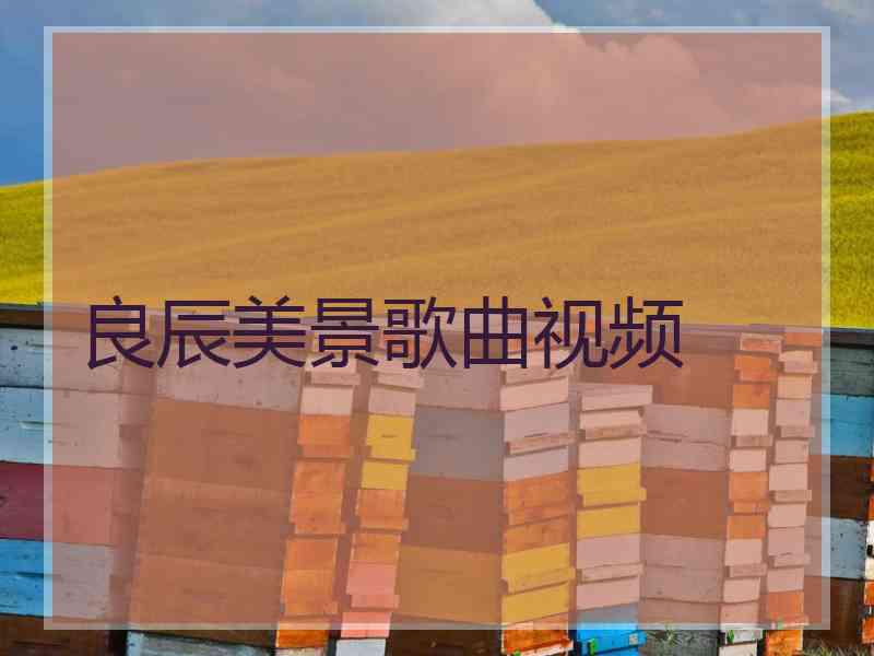 良辰美景歌曲视频