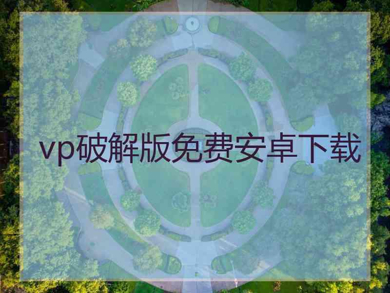 vp破解版免费安卓下载