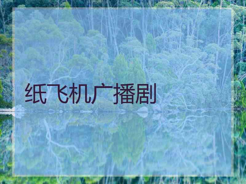 纸飞机广播剧
