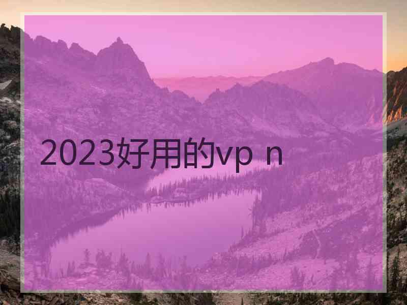 2023好用的vp n